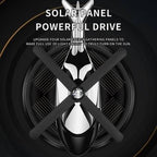 Solar Helicopter Air Freshener - Rotating Car Aroma Diffuser (Gold)
