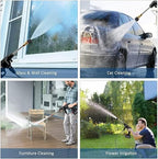 48V Rechargeable High Pressure Washer - Wireless Water Spray Gun for Car, Bike & Garden Cleaning | Adjustable Nozzle & Hose Pipe Included